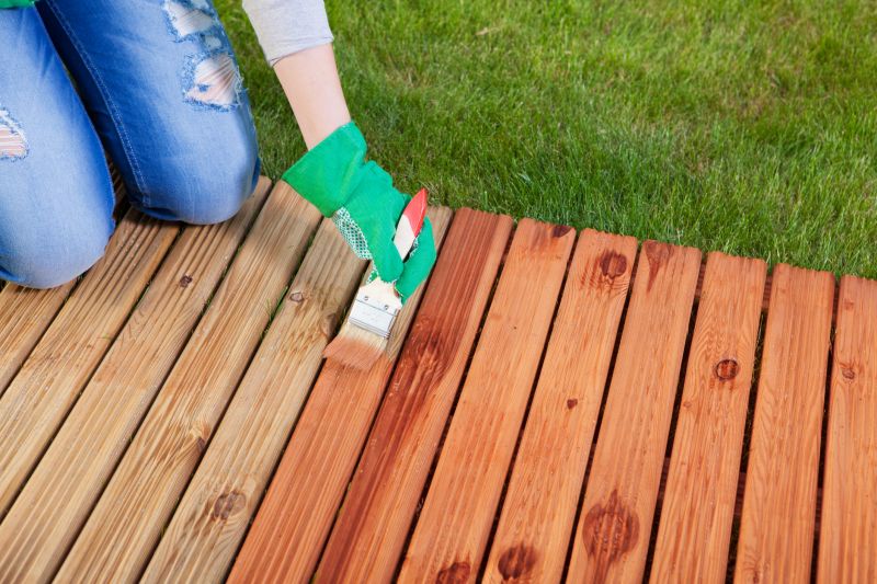 Deck Staining Process